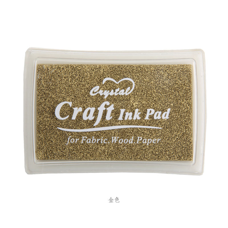 Metalic Gold Ink Pad - Scrapbook Supplies - Wood Ink - Paper Ink - Craft  Ink Pad - Stamping Ink Pad - Fabric Ink - Textile ink pad